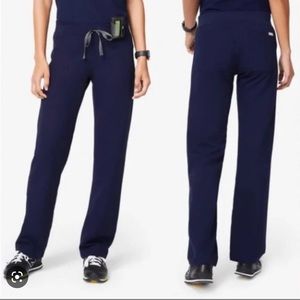 Figs Technical Livingston High Waist Scrub Pants Navy Size X-Small Tall